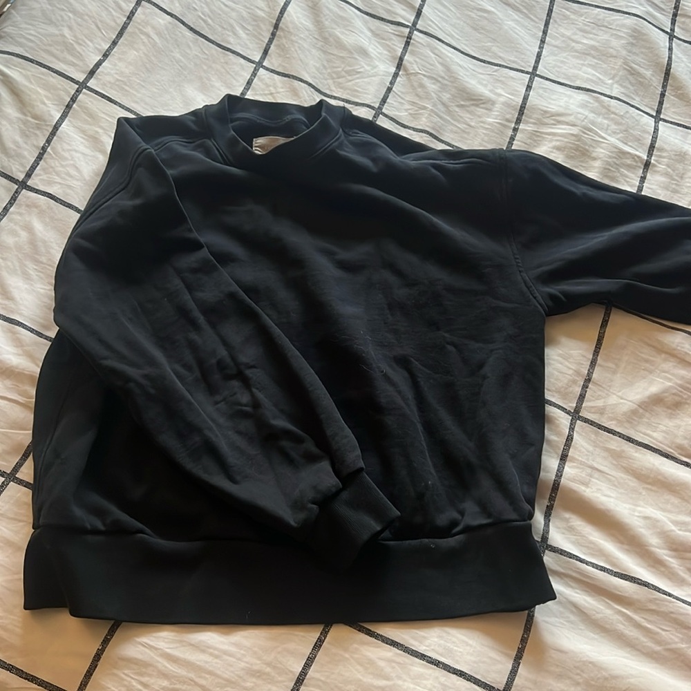 EVERLANE COTTON BLACK CREWNECK